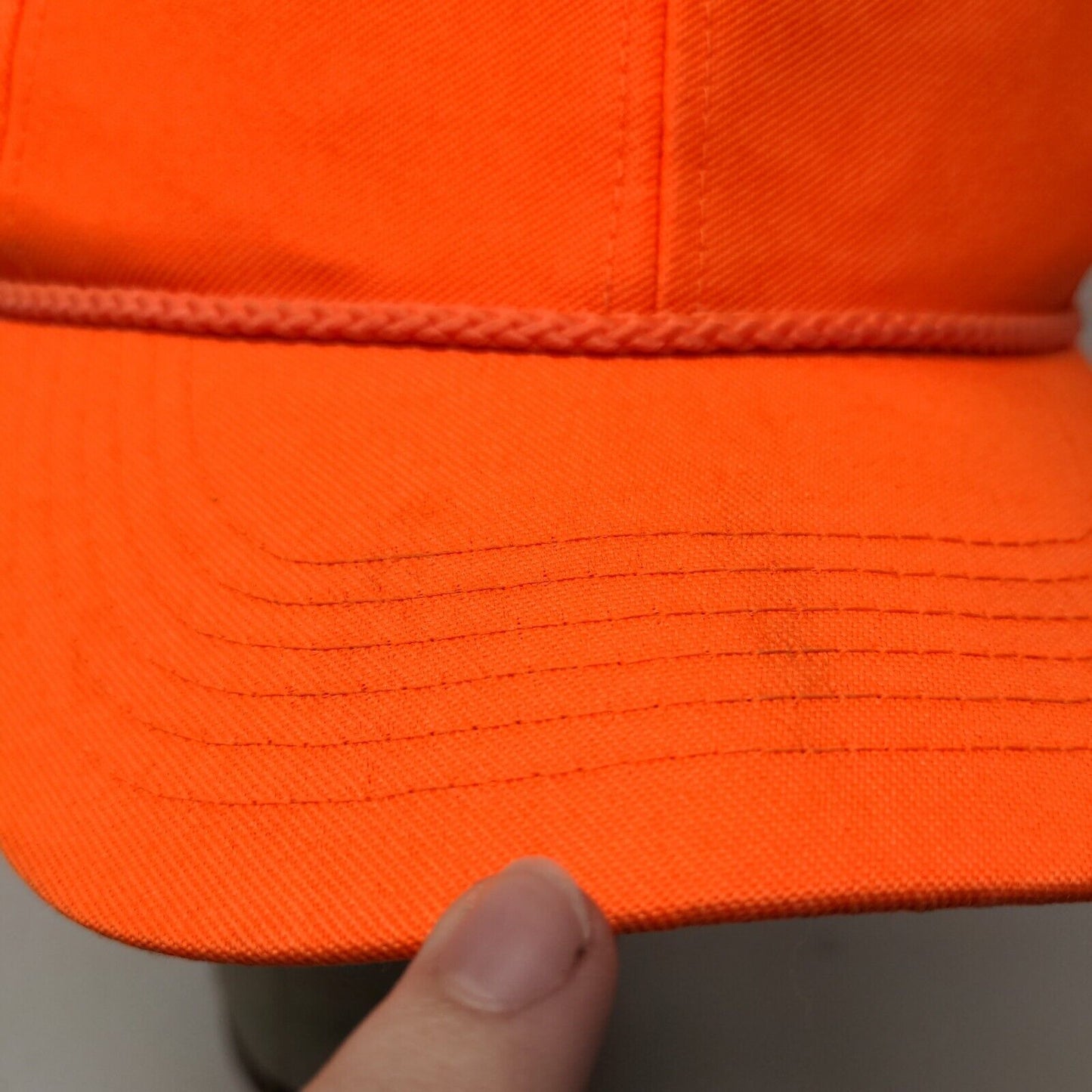 Signature Men's Hunter Orange Trucker Hat Size OSFA Blank Bright Color