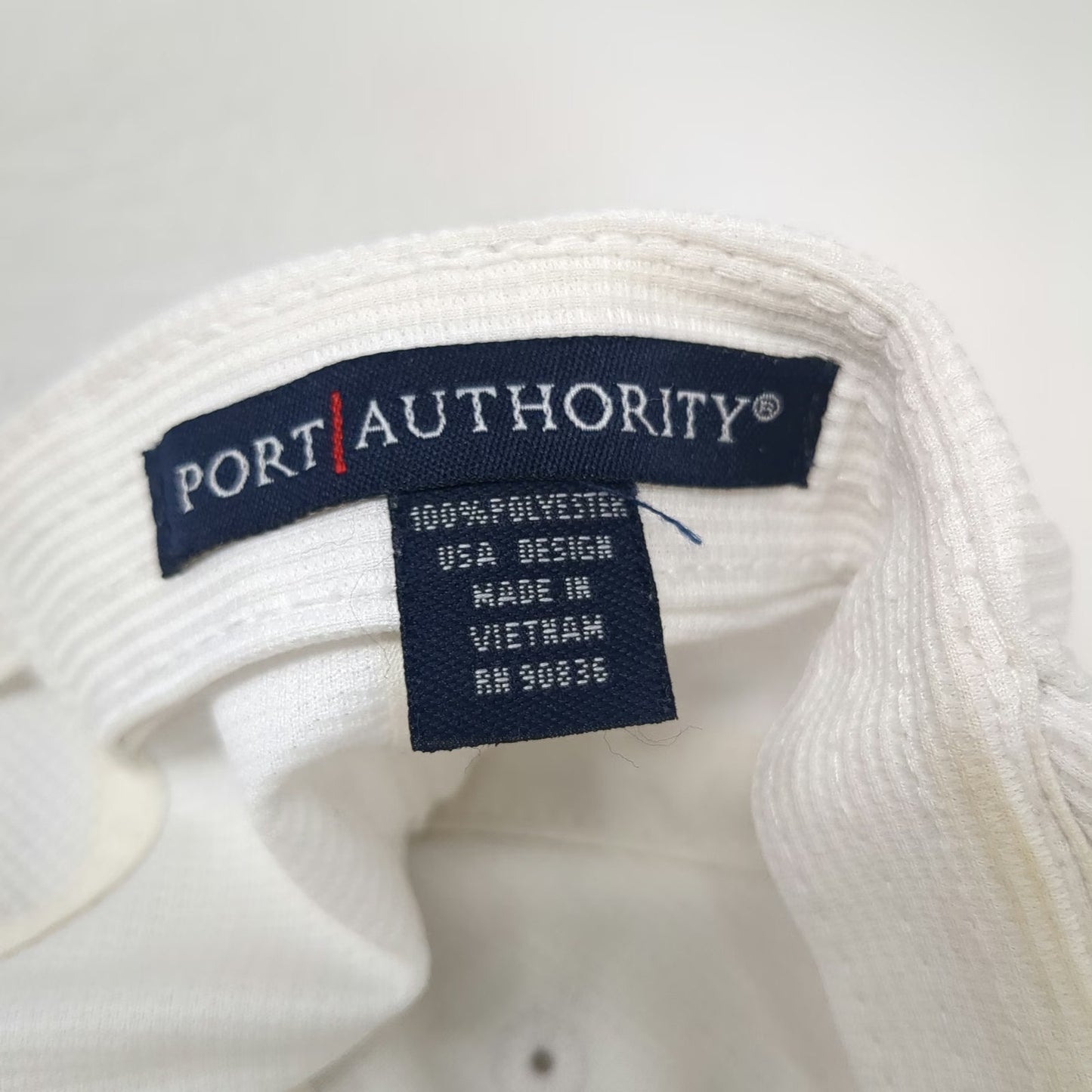Port Authority Baseball Cap White One Size reGen Embroidered Logo Strapback hat