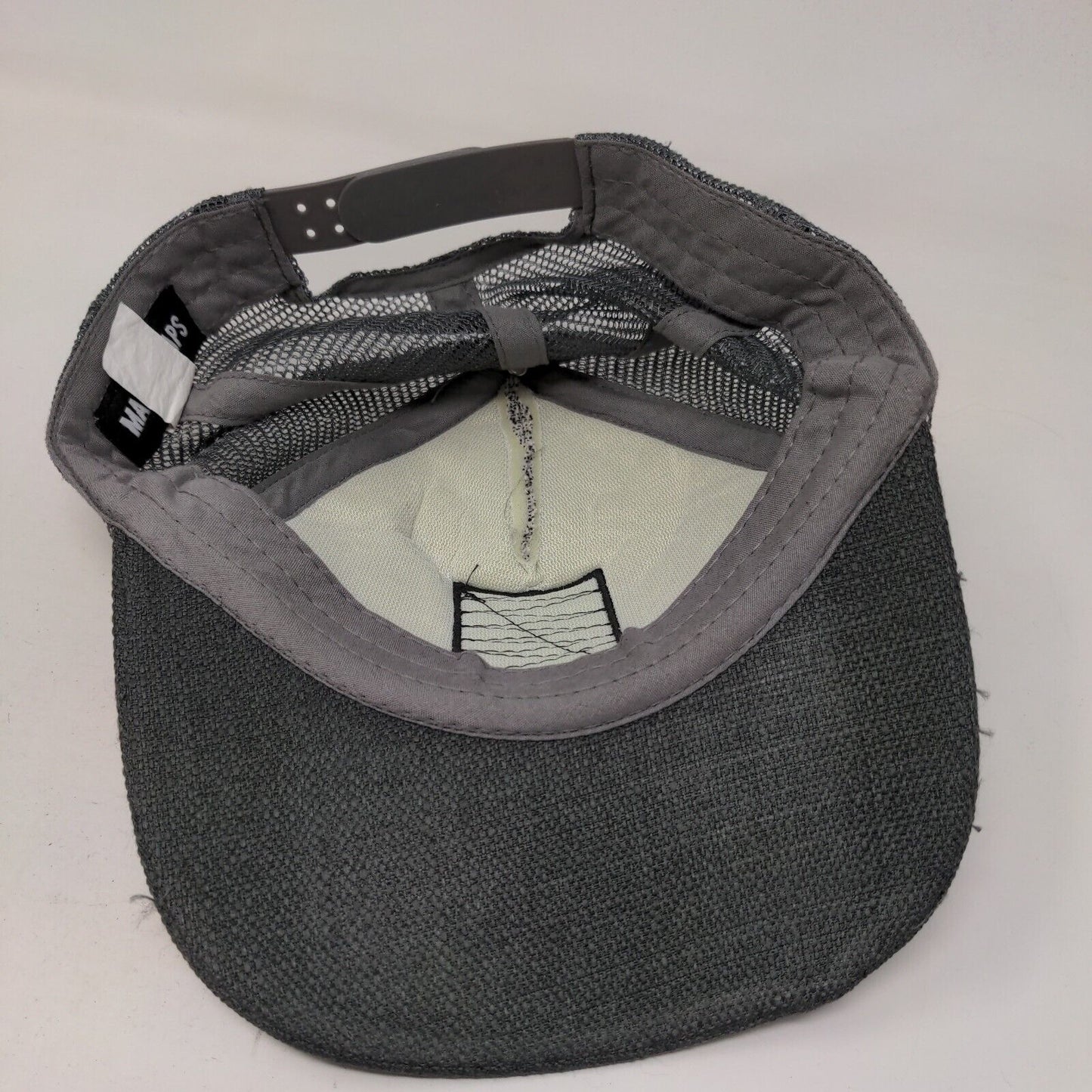 Mazter Ace Of Spades Patch Snapback Mesh Back Trucker Hat Gray One Size