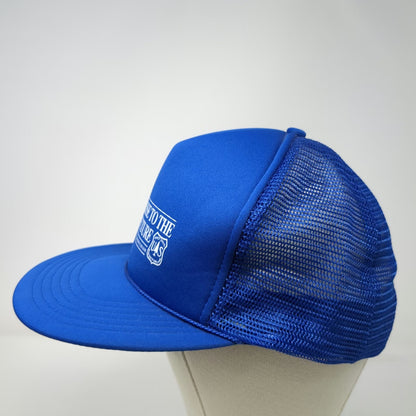 The Sportsman Trucker Hat Blue One Size US Forest Service PNW Fish Snapback Mesh