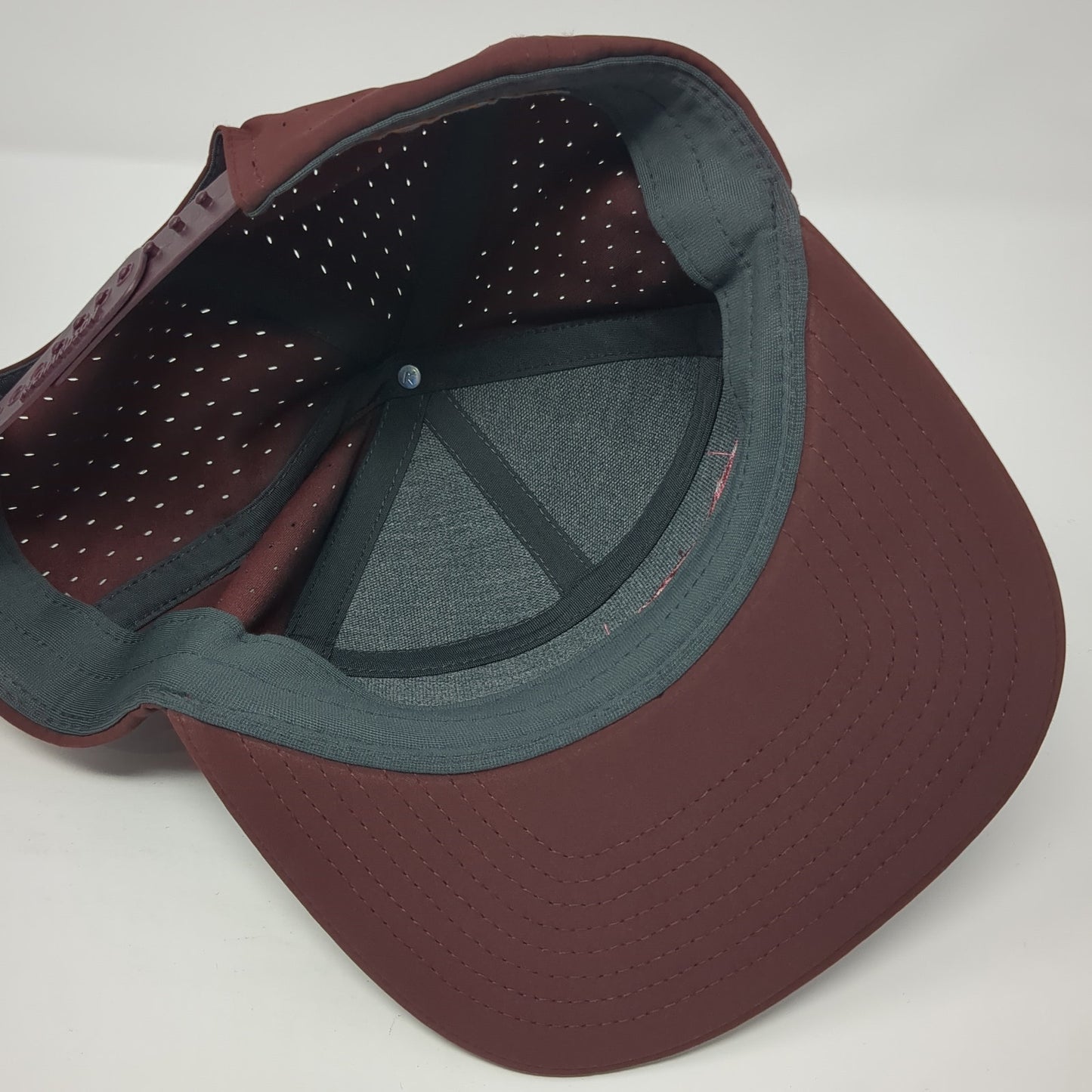 Richardson Outdoor Snapback Hat Red One Size Embroidered Laser Cut