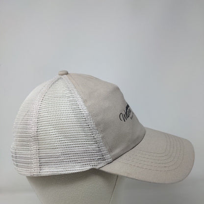 Waikoloa Plaza Village Hawaii Snapback Trucker Hat Tan OSFA Adjustable Hit Wear