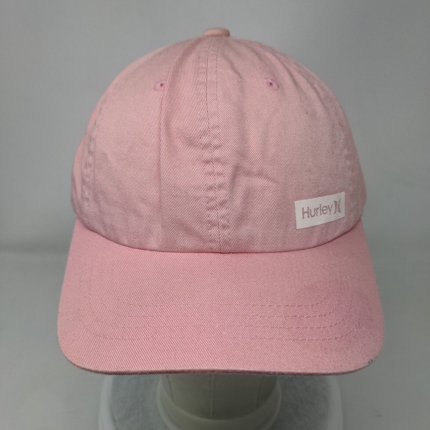 Hurley Slideback Hat Pink One Size Adjustable 6 Panel Vent Holes Yupoong