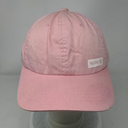 Hurley Slideback Hat Pink One Size Adjustable 6 Panel Vent Holes Yupoong