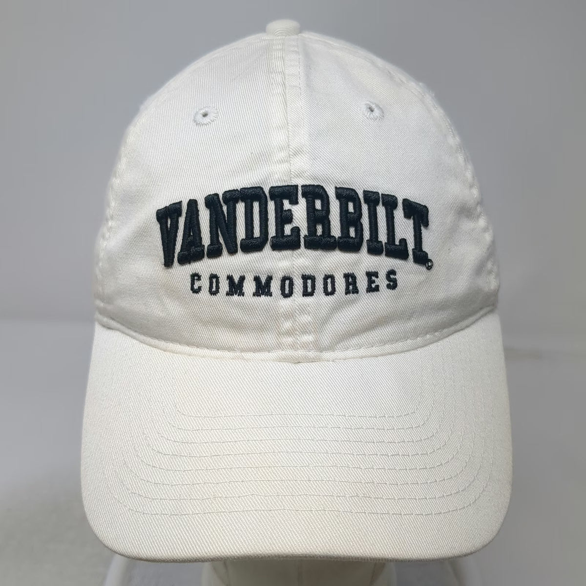 Vanderbilt Commodores NCAA Legacy Cap White One Size Slideback Embroidered Hat