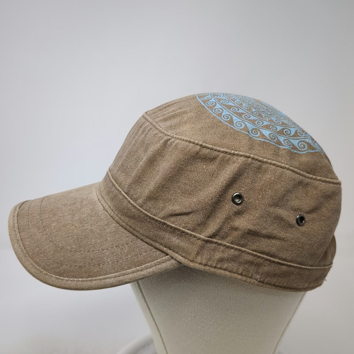 Authentic Pigment Army Cap Brown One Size Aragorn's Studio Tortola BVI Eye Hat
