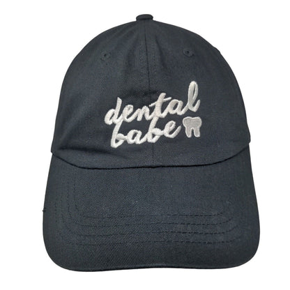 Dental Babe Slideback Hat Black OS Adjustable Embroidered The Classics Yupoong