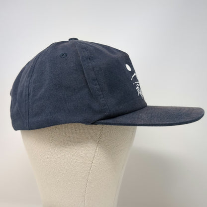 Rip Curl 5 Panel Blue One Size Snapback Beach Wave Palm Tree Embroidery Hat