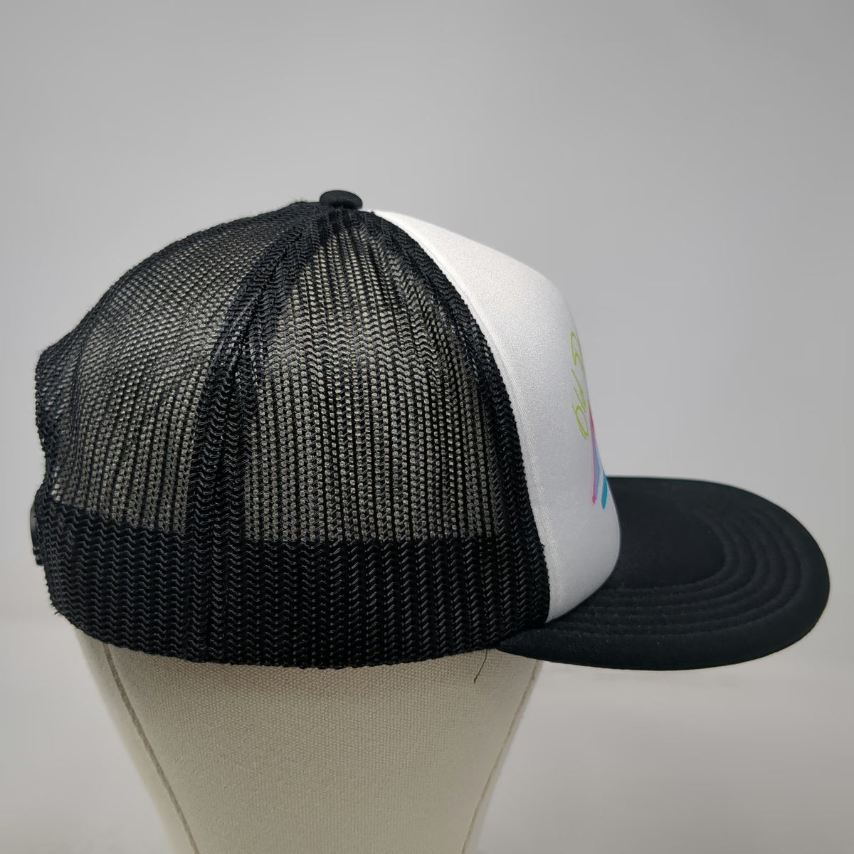 Old Dominion Trucker Hat Black One Size Mountain Graphic Foam Front Mesh Back