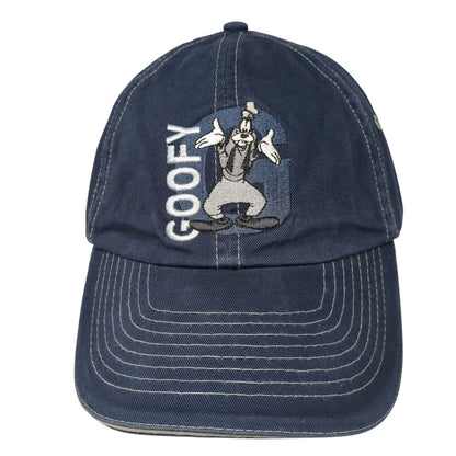 Goofy Strapback Hat Blue One Size Adjustable Embroidered Disney Florida