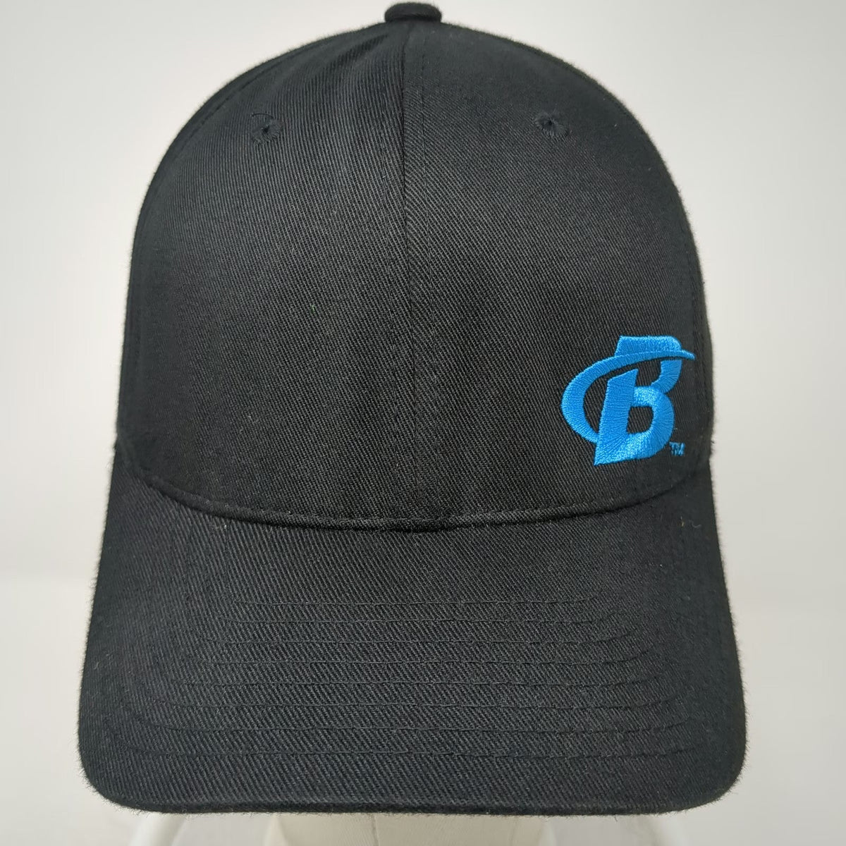 Flexfit Baseball Cap Black M Bodybuilding Logo Stretch Fit Training Workout Hat