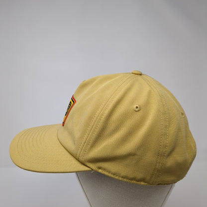 Dutch Bros Coffee Patch Snapback Hat Tan One Size Adjustable Vent Holes