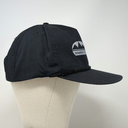 Cobra Caps 5 Panel Black One Size Sosebee Freight Lines Rope Snapback Hat Logo