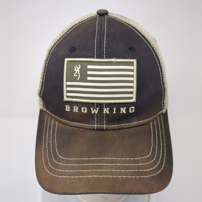 Browning Snapback Trucker Hat Multi One Size Mesh Back Colorblock
