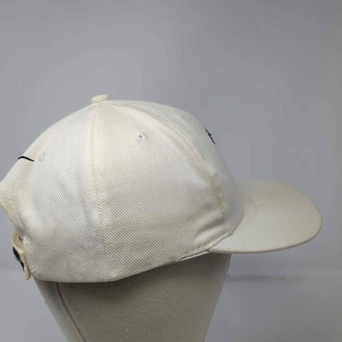 Nike Golf Baseball Cap White Boise Open Albertsons Swoosh Strapback Hat Vintage