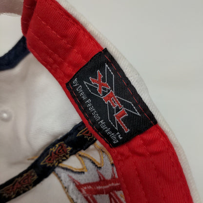 Orlando Rage XFL Strapback Hat Red White Embroidered Logo Big Side Hit OSFA