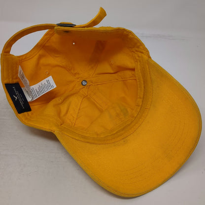American Eagle Baseball Cap Yellow One Size Slideback Cotton Skull Logo Hat