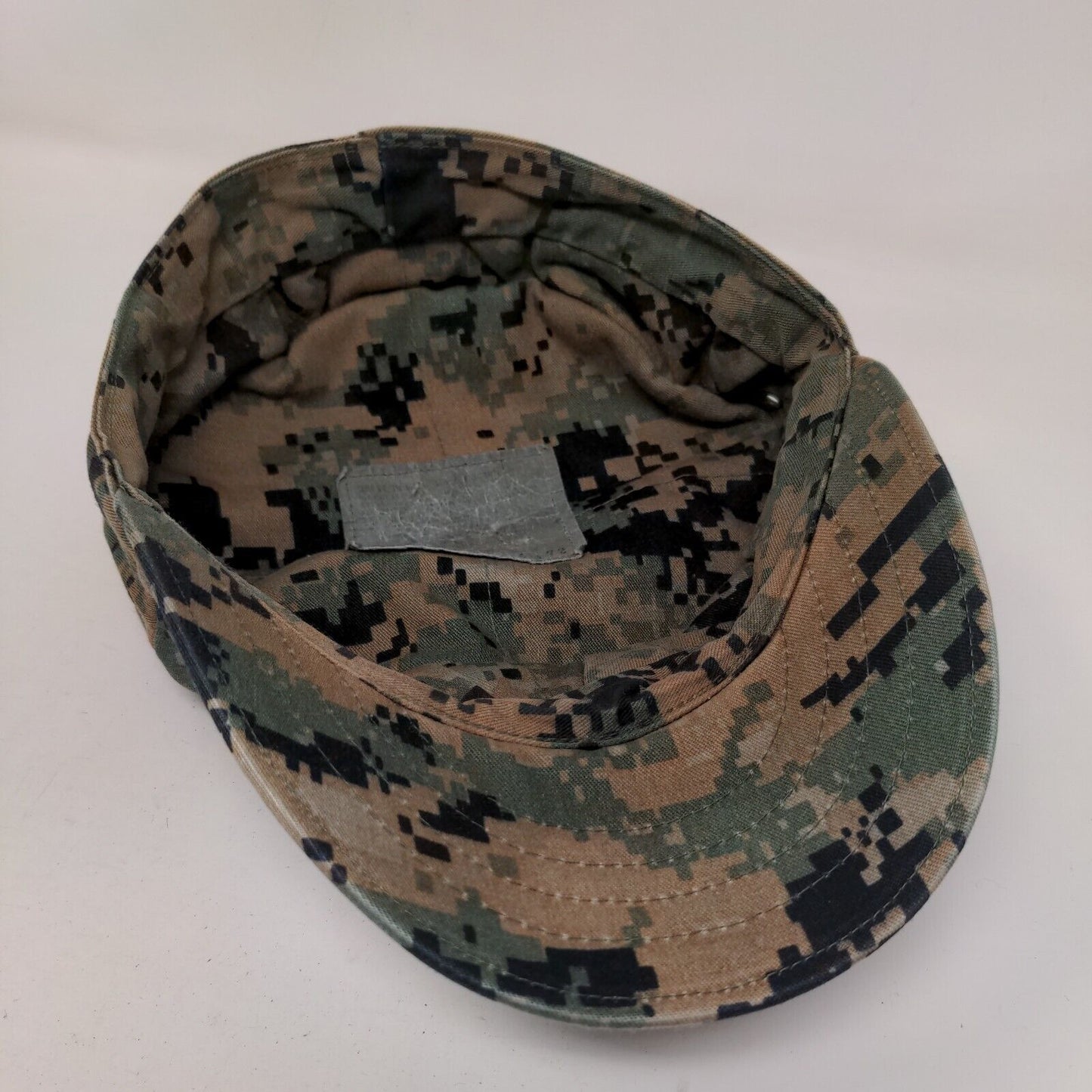 US Marine Corps Fitted Cadet Army Cap Hat Camo One Size Embroidered