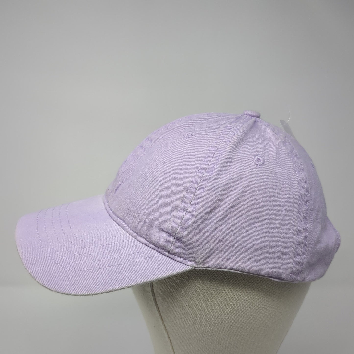 Unbranded Strapback Baseball Cap Purple One Size Adjustable 6 Panel Blank