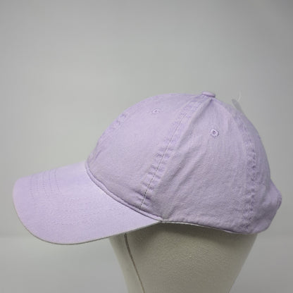 Unbranded Strapback Baseball Cap Purple One Size Adjustable 6 Panel Blank