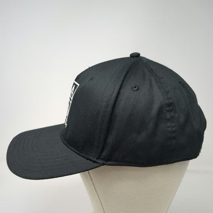 Otto 5 Panel Black Hat One Size Snapback Los Angeles Bunratty Logo Side Patch
