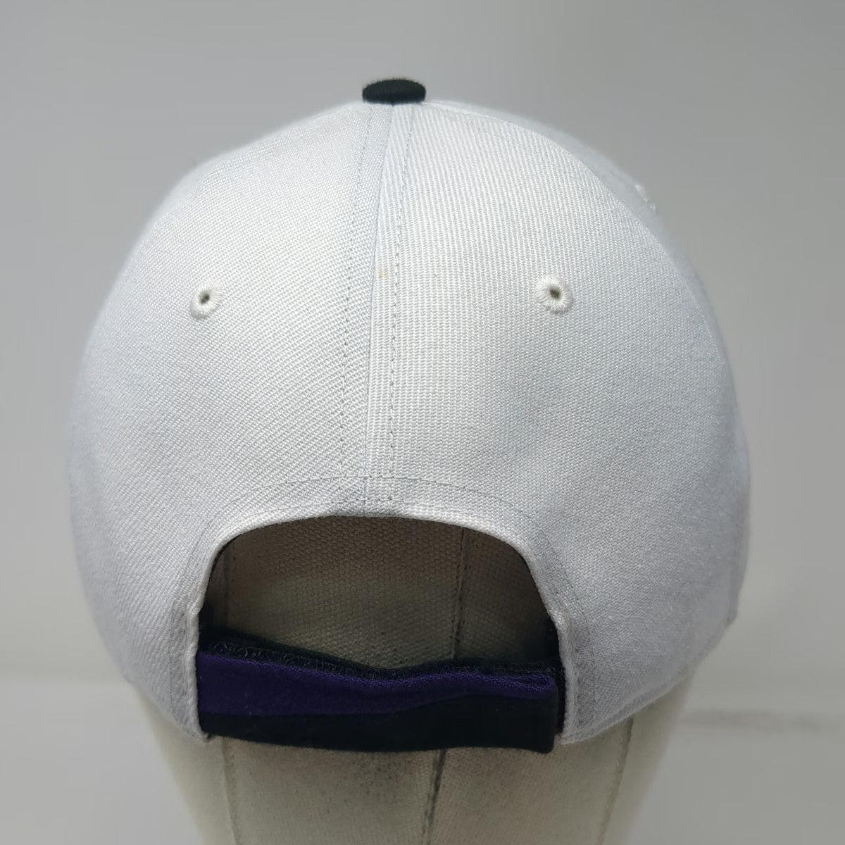 '47 Baltimore Ravens NFL White Black Purple One Size Embroidered Adjustable Cap