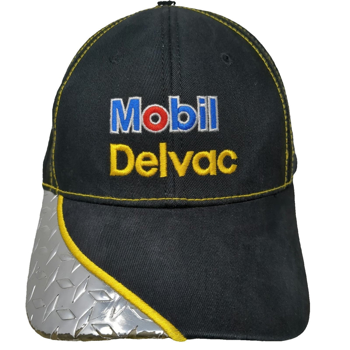 OTTO Baseball Cap Black One Size Mobil Delvac TA Truck Service Hat Diamond Plate