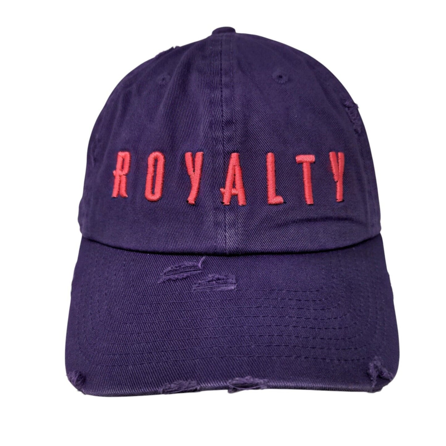 Royalty Slideback Hat Purple OSFA Embroidered Solid KB ETHOS Vintage