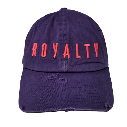 Royalty Slideback Hat Purple OSFA Embroidered Solid KB ETHOS Vintage