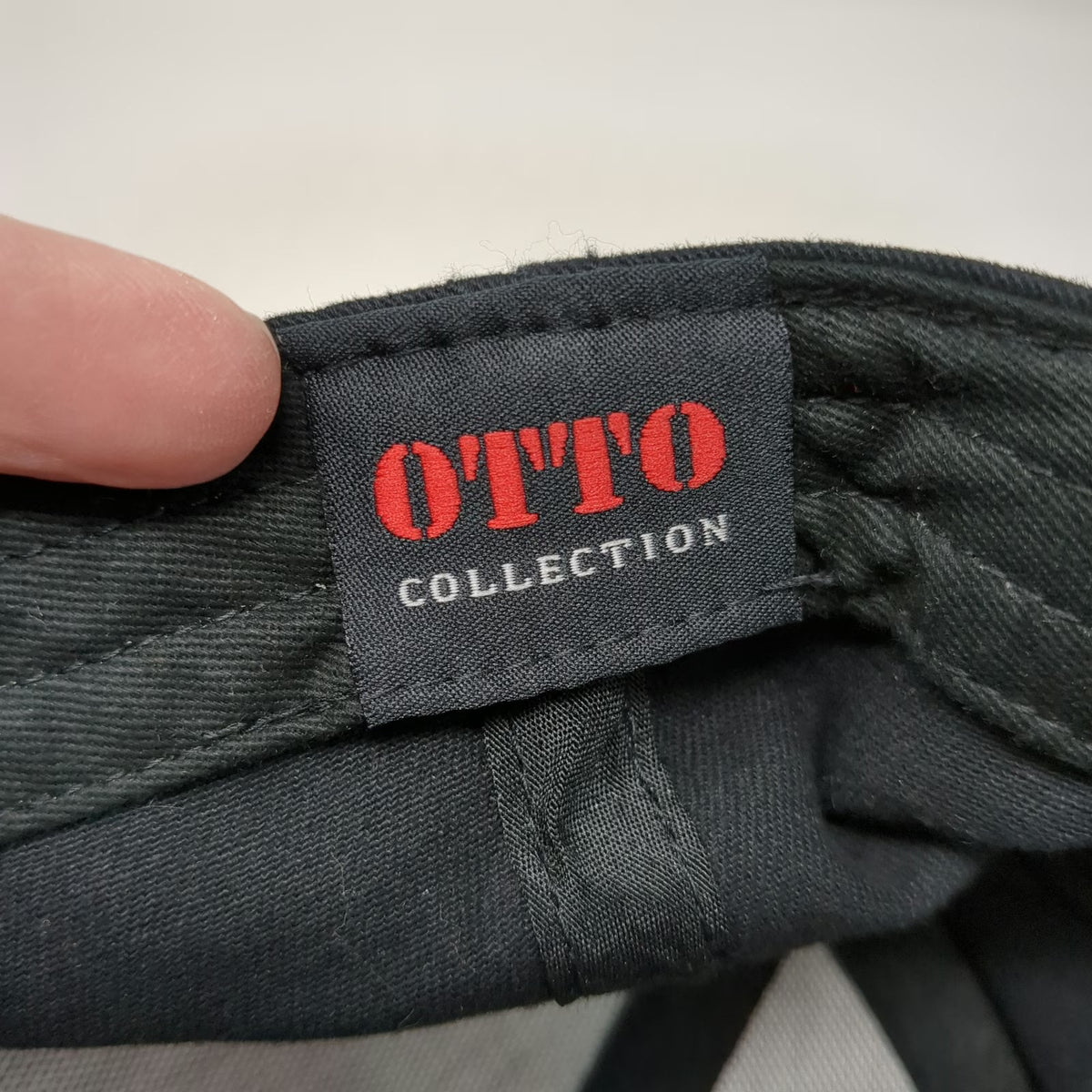 Otto Baseball Cap Black OSFM TranSystems Logo Strapback Red Sandwich Bill Hat