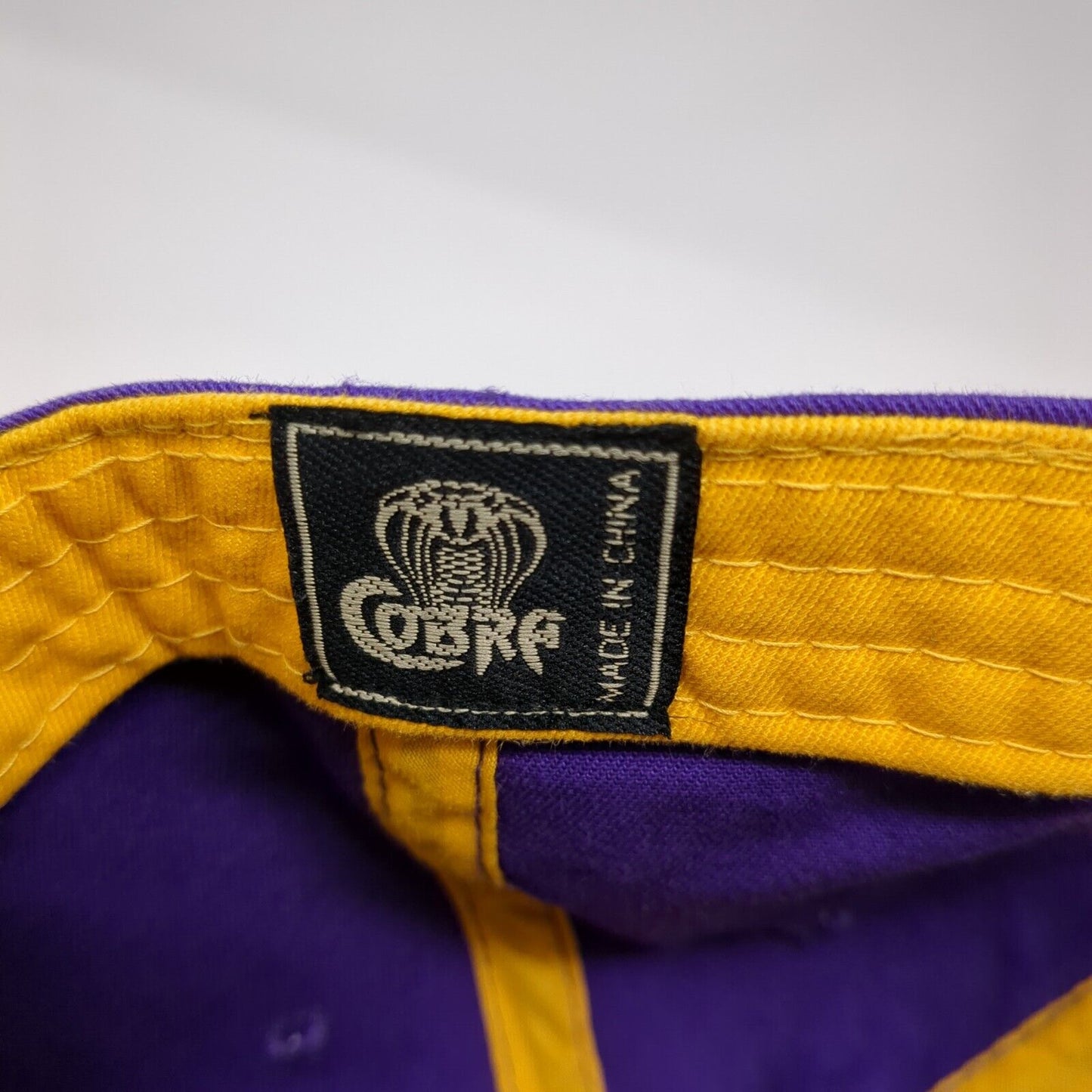 CI Slideback Hat Purple One Size Embroidered Letters 6 Panel Cobra