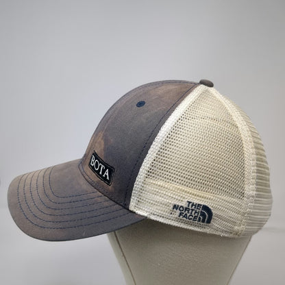 The North Face Blue One Size Trucker Hat BOTA Patch Mesh Snapback Outdoor Cap
