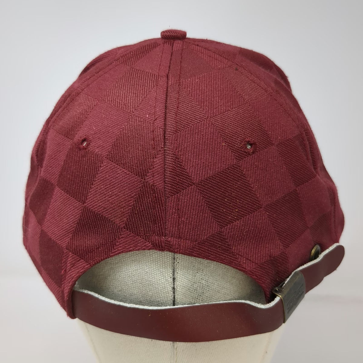 Nissin Wilbur-Ellis Trucker Red Hat One Size Rope Strapback Checkerboard Logo