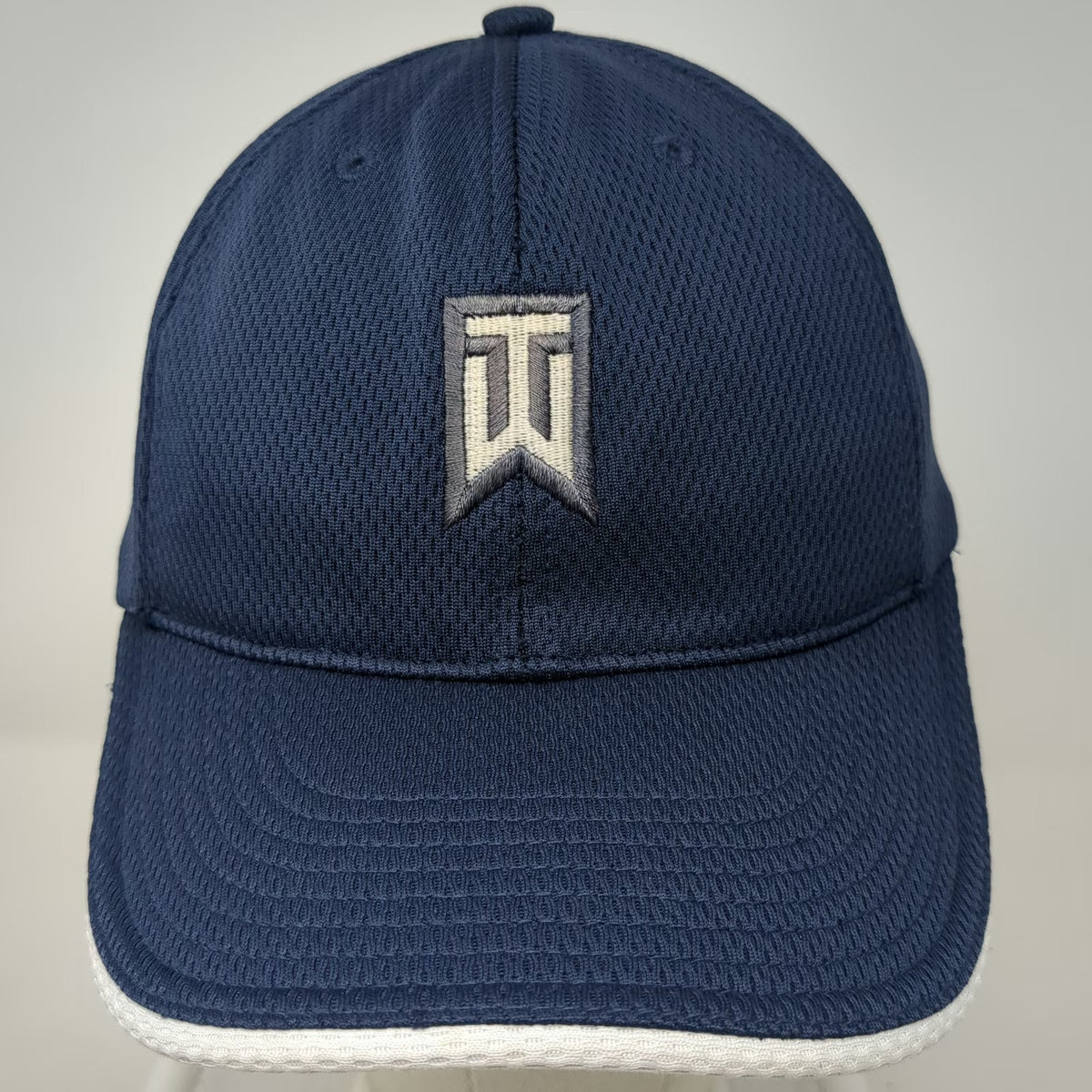 Nike Baseball Cap Blue White One Size Tiger Woods TW Logo Golf Strapback Hat