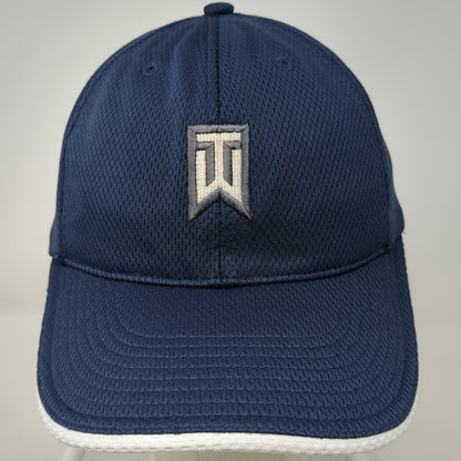 Nike Baseball Cap Blue White One Size Tiger Woods TW Logo Golf Strapback Hat