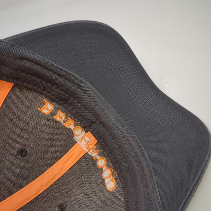 Port Authority Black Orange Trucker Hat One Size Mesh Snapback Beechwood Logo