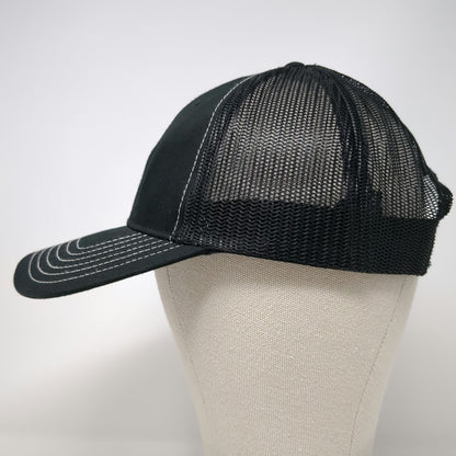 Otto Trucker Hat Black Orange White One Size Precision Shooting Mesh Snapback