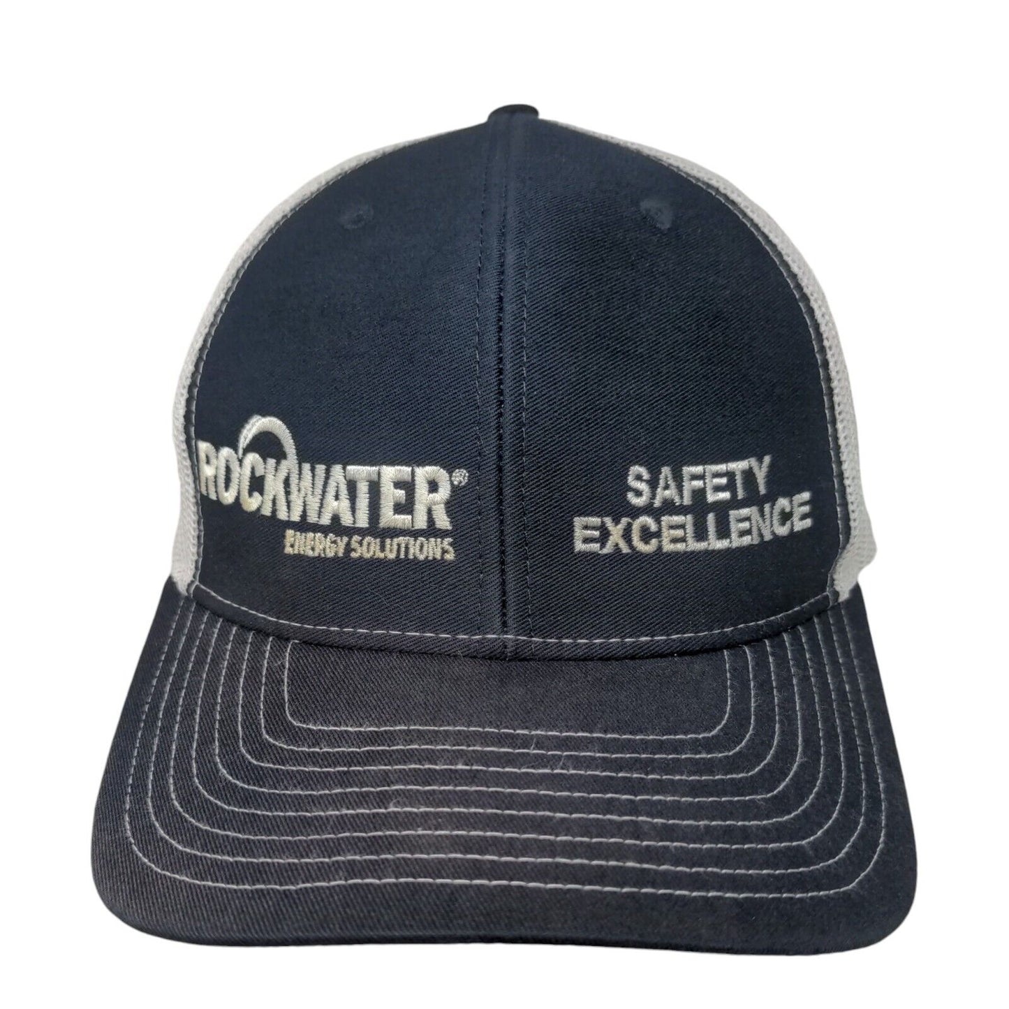 Rockwater Energy Solutions Safety Excellence Snapback Trucker Hat Blue One Size