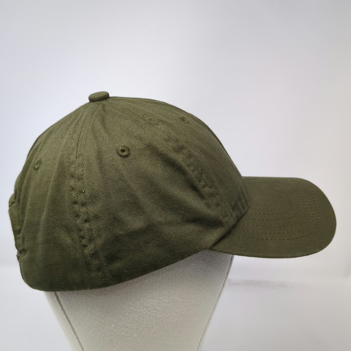 Mutual Weave Baseball Cap Green One Size Slideback Cotton Hat Embroidered Logo