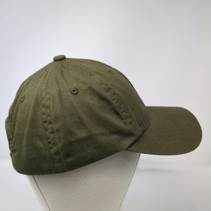 Mutual Weave Baseball Cap Green One Size Slideback Cotton Hat Embroidered Logo