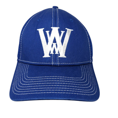 WW Fitted Trucker Hat Blue M/L Embroidered Mesh Back 6 Panel 39Thirty New Era