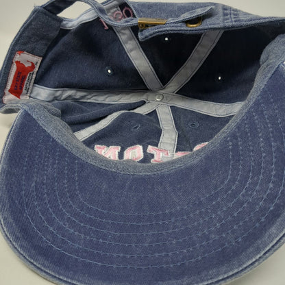 Bay State Apparel Baseball Cap Blue One Size Embroidered Boston Mass 1630 Hat