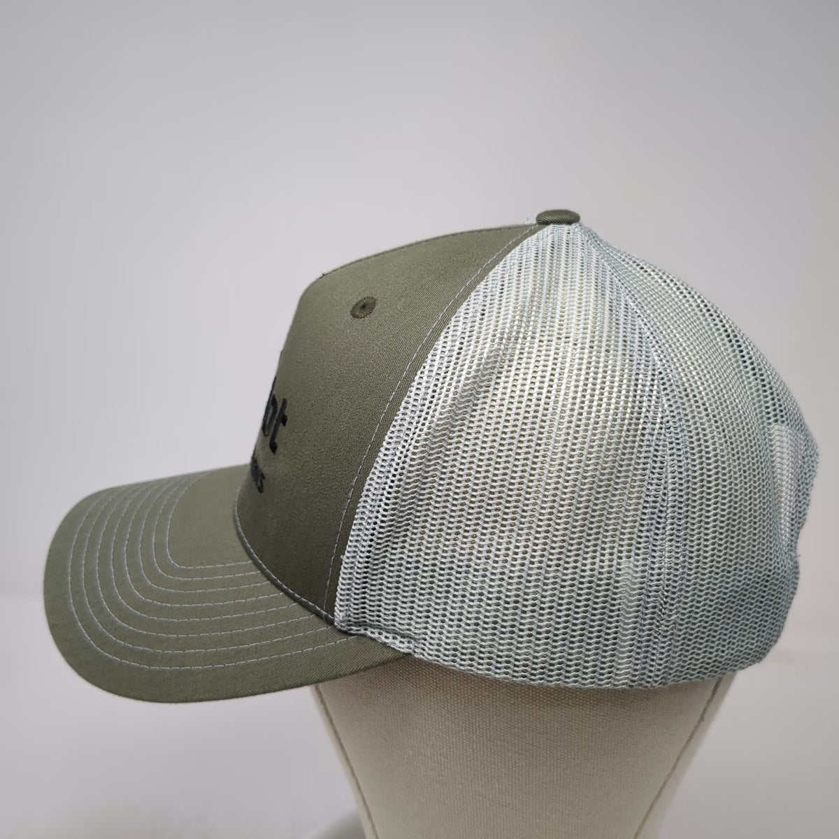 Richardson Trucker Hat Green OSFM Simplot Grower Solutions Mesh Snapback Logo