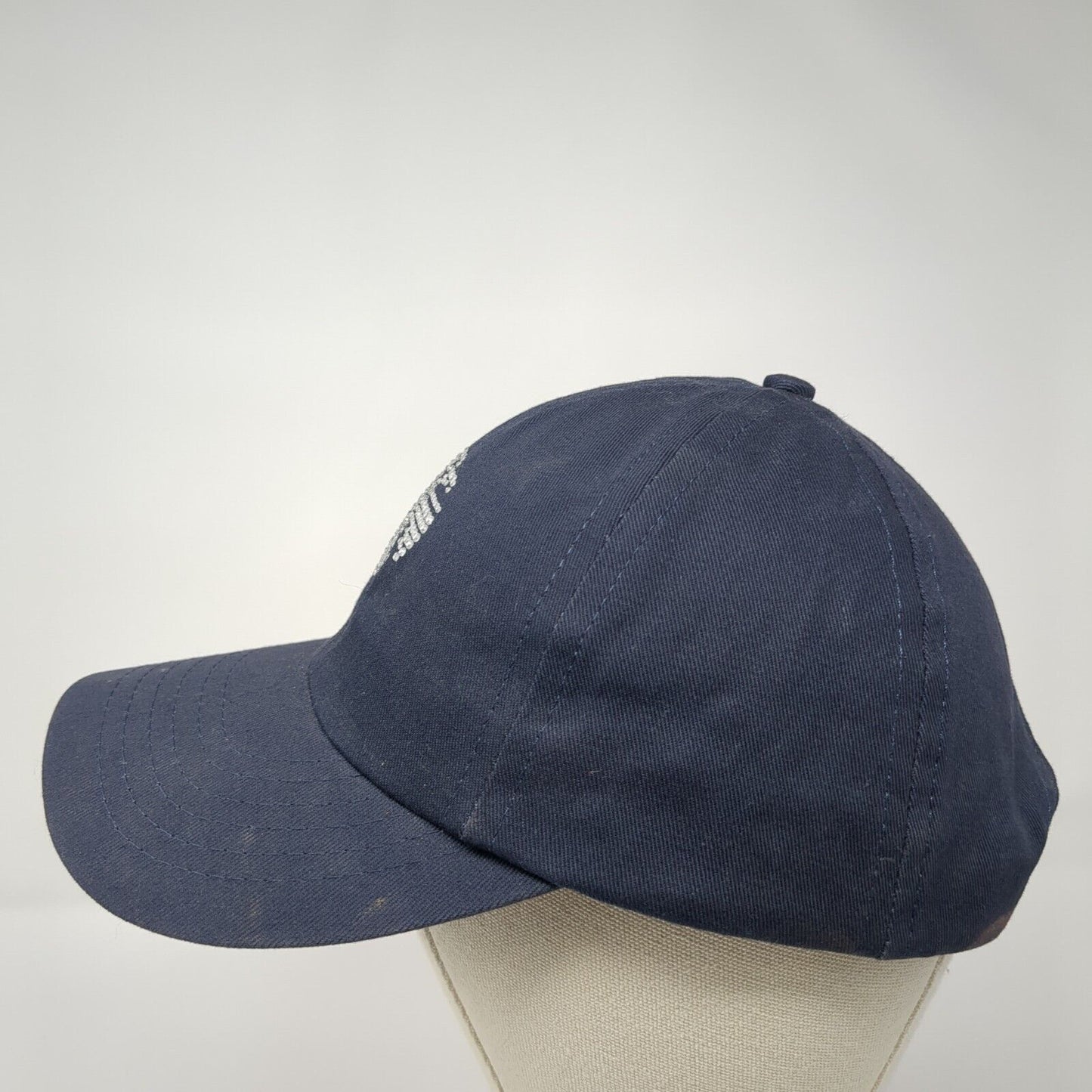High Spirits Bling Strapback Hat Blue One Size Adjustable Rhinestone