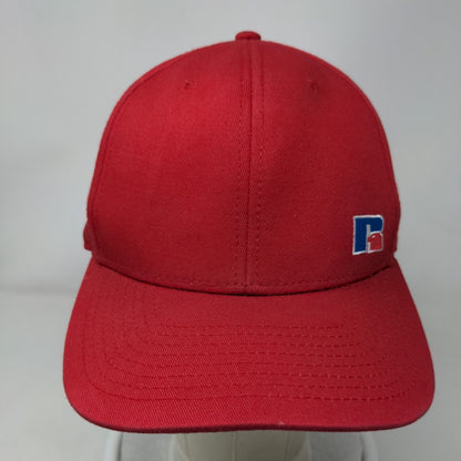 Russell Worn By America's Top Teams Snapback Hat Red OSFM Embroidered