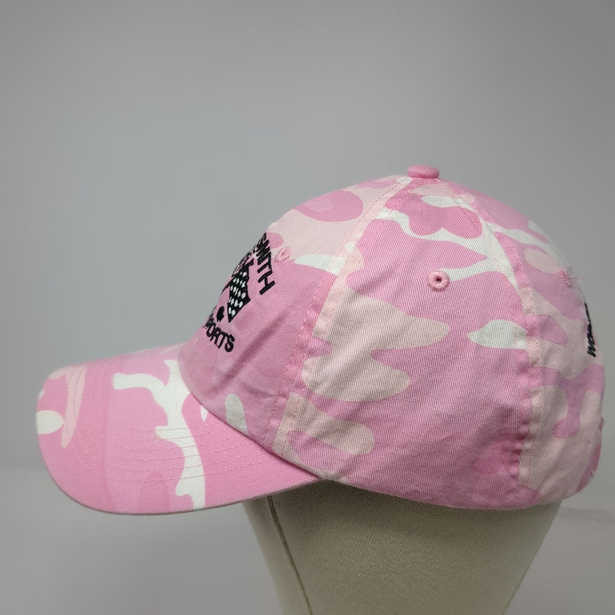 Port Authority Baseball Cap Pink Camo One Size Dave Smith Motor Sports Hat GMC