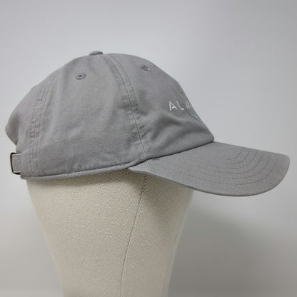 Otto Baseball Cap Gray One Size Alani Nu Logo Cotton Slideback Buckle Curved Hat