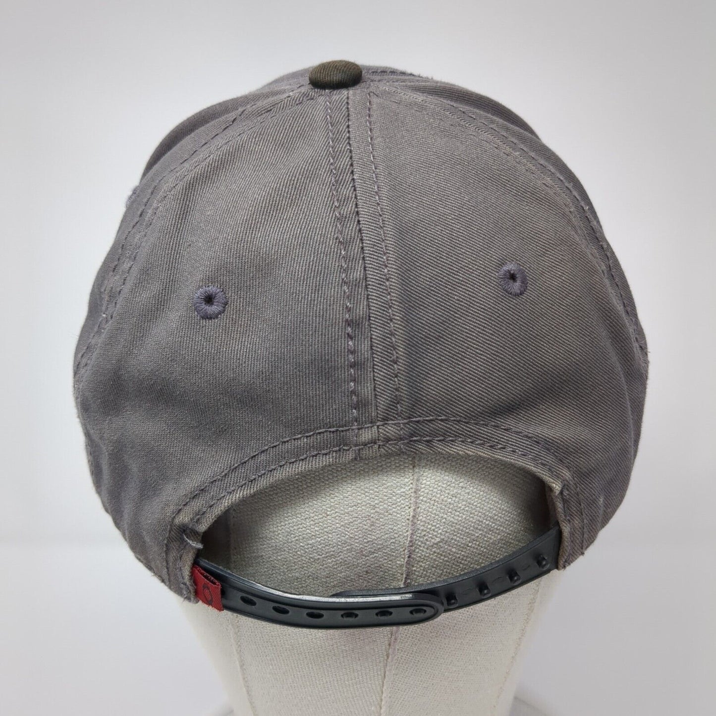 Oakley Snapback Hat Gray One Size Adjustable Embroidered Logo 6 Panel
