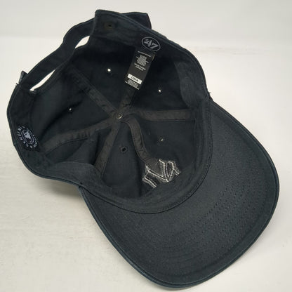 47 Brand New York Yankees MLB Baseball Cap Black One Size Tonal Logo Strapback