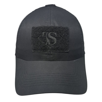 Unbranded Strapback Hat Black One Size Adjustable Embroidered Laser Cut